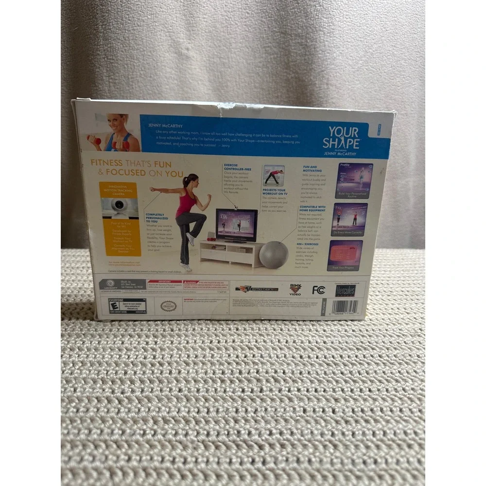 Nintendo Wii Your Shape Jenny McCarthy with Motion Tracking Camera New Sealed